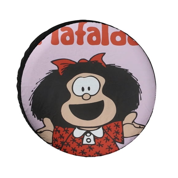 Mafalda Funda para neumático de repuesto de tela Oxford - Tela Oxford 82CM