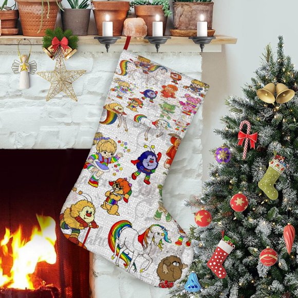 Calcetín de Navidad Desmarcar Rainbow Brite 45cm x 32cm