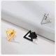 thumbnail image 2 of Aros Triangulo Punta Flecha Punk Hombre Mujer Earing Moda, 2 of 3