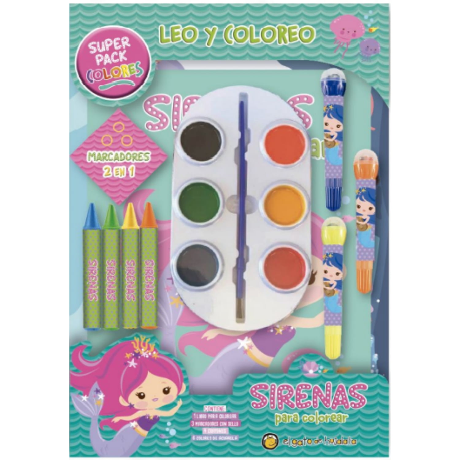 El Gato De Hojalata - Libro Sirenas Para Colorear