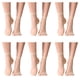 thumbnail image 1 of 12 pares de calcetines tobilleros transparentes para mujer, color piel, ultrafinos, frescos y de seda transparente., 1 of 6