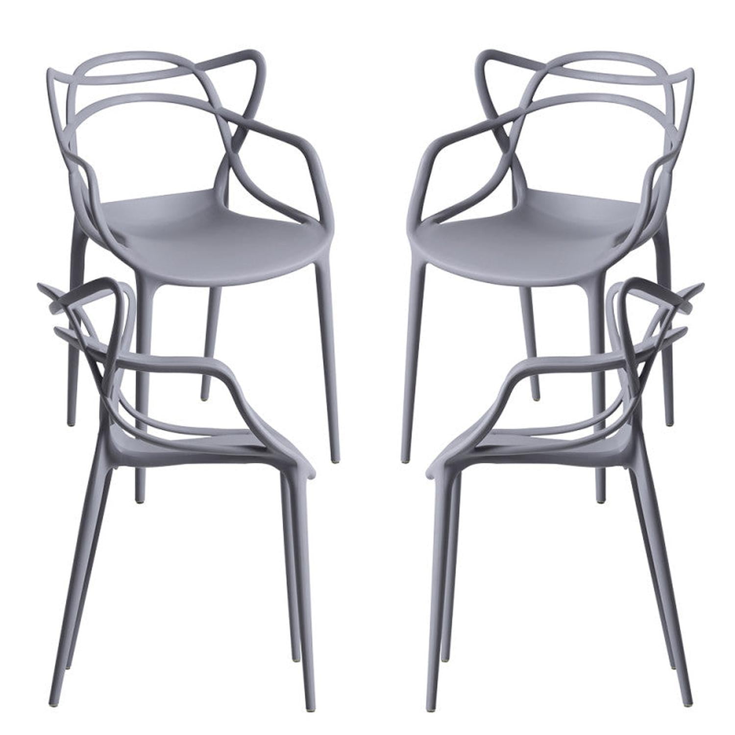 Pandalino - Pack 4 Sillas Gris Masters | Ideal Terraza Y Interior