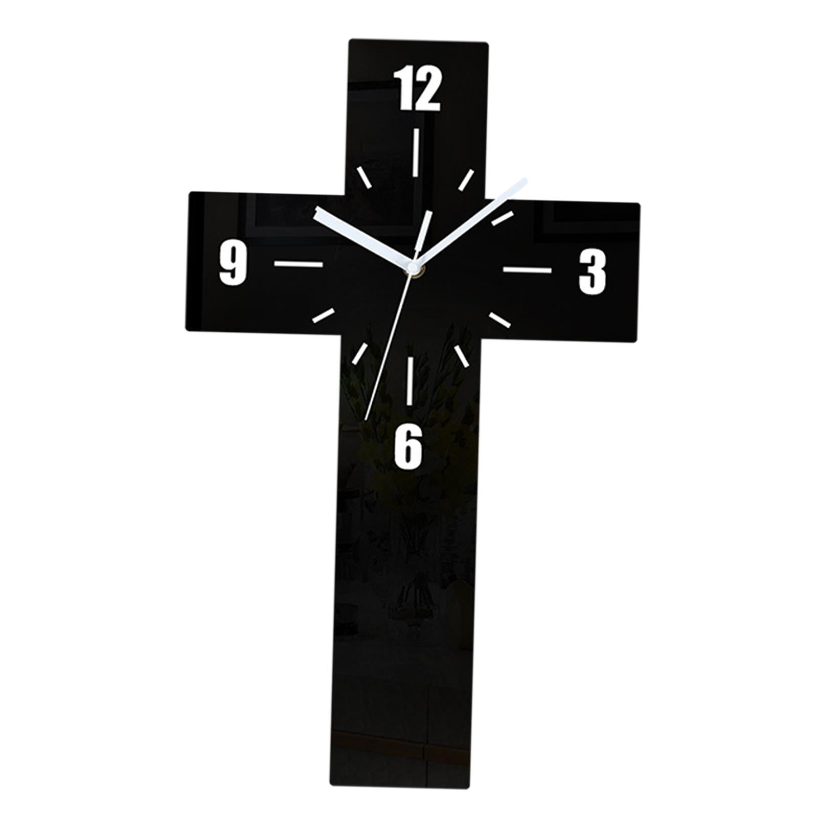 Magideal - Reloj De Pared Moderno, Reloj Colgante De Pared, Decoración Silenciosa Sin Tictac, Relojes Decorativos Simples Analógicos Para Paredes, Reloj De Pared Negro