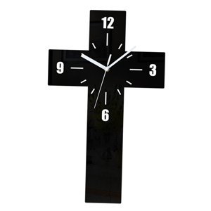 Magideal - Reloj De Pared Moderno, Reloj Colgante De Pared, Decoración Silenciosa Sin Tictac, Relojes Decorativos Simples Analógicos Para Paredes, Reloj De Pared Negro