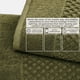 thumbnail image 5 of Juego de Toallas Great Bay Home 6 piezas color oliva de algodón waffle, 5 of 7