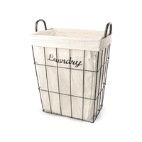 Genérico - Canasto Organizador Laundry Con Rejillas De Aluminio