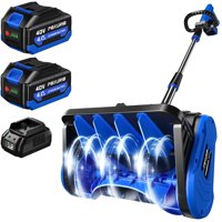 Pala De Nieve Inalámbrica Poxurio 40V Sin Escobillas De 13 Pulgadas De Ancho