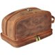thumbnail image 1 of Bolsa de cosméticos Rustic Town de cuero genuino para viaje, marrón, para hombre, 1 of 6