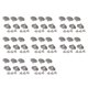 thumbnail image 5 of 48 Set Jeans Botones Brillantes Martillo En Plata De 20 Mm Para Hombres, Mujeres, 5 of 5
