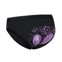 Ioensy - Ropa Interior Para Mujer, Calzoncillos Triangulares Ligeros Para Ciclismo, Ciclismo, Mujer, L, Negro Y Morado