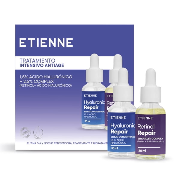 Etienne Skin Serum Ácido Hialurónico y Serum Retinol