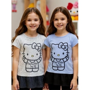 Pack 2 Poleras Niña Hello Kitty Multicolor 6