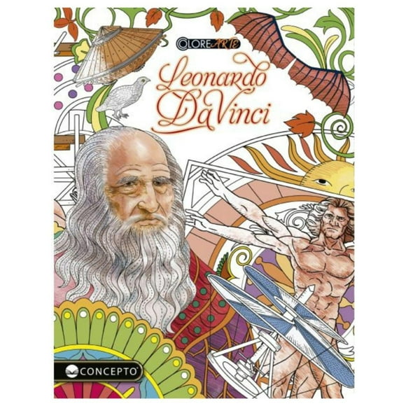 Colorearte - Leonardo Da Vinci blanco
