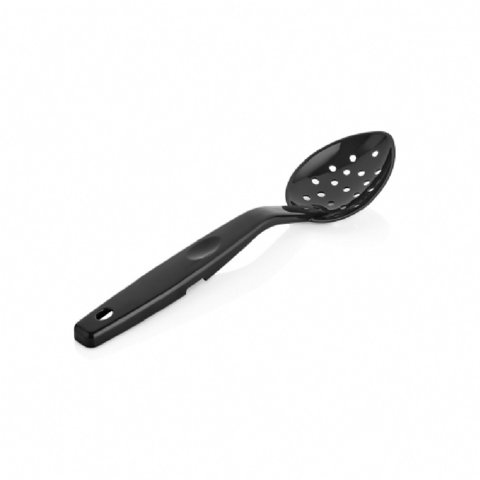 Gastroplast - Cuchara Perforada Buffet Policarbonato Negro 29,5 Cms.
