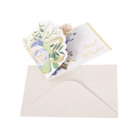 Bothyi - Tarjeta De Felicitación De Flores Emergente Aniversario Para San Valentín Mamá Familia Azul