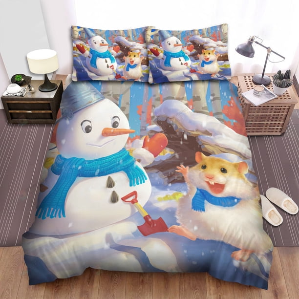 The Cute Animal - Winter Down Duvet Cover Set 3-Piece Bedding Set (1 Duvet Cover + 2 Pillow Shams)