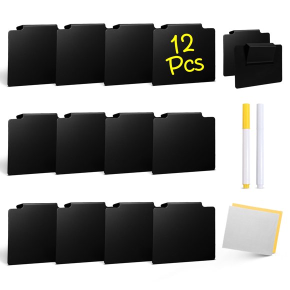 Etiquetas con Clip para Cestas Tickselect 12 piezas reutilizables de PVC