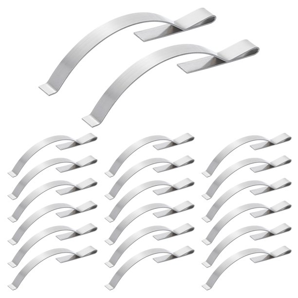 Uxcell 30Pcs Resorte de Tensión para Pantalla de Ventana, Clips de Resorte Plano de Montaje en Esquina