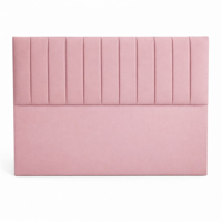 Respaldo 2 Plazas Lineal - Felpa Palo Rosa Lore | Diseño Tubular Moderno