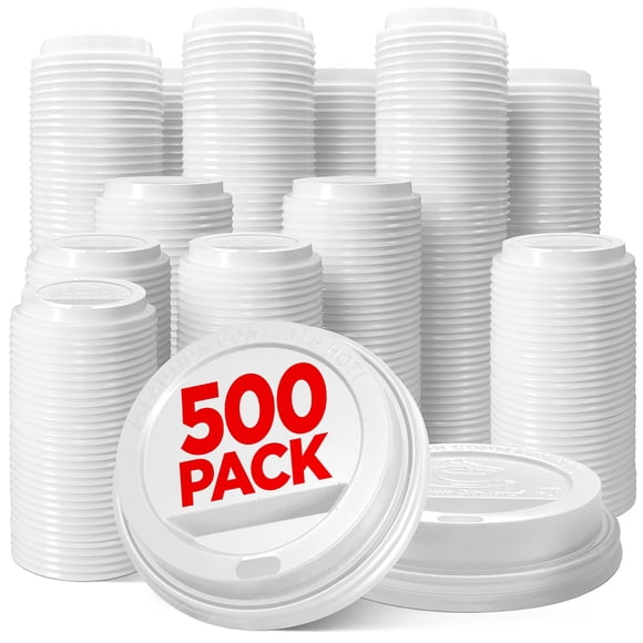 Tapas desechables para tazas de café de 240 ml a 720 ml (paquete de 500 unidades)