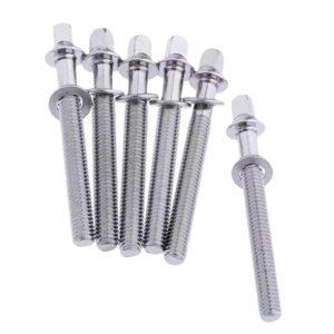 Bothyi - 6 Uds Varillas De Tensión De Tambor M5 Tornillos De Montaje De Lengüeta De Tambor Para Accesorios De Percusión Construir M5X40Mm