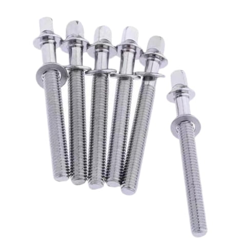 Bothyi - 6 Uds Varillas De Tensión De Tambor M5 Tornillos De Montaje De Lengüeta De Tambor Para Accesorios De Percusión Construir M5X40Mm
