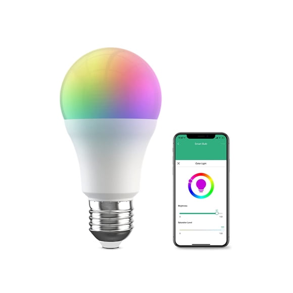Bombilla inteligente Broadlink 10 W RGB regulable Wi-Fi LED 800 lm A19