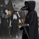 thumbnail image 4 of Disfraz de terror steampunk de Plague Doctor Mask para Halloween, 6 unidades, 4 of 7