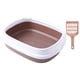 thumbnail image 5 of Caja De Arena Para Gatos Abierta, Bandeja Para Inodoro, Bandeja Para Arena Para Gatos, Antiadherente, Café Con Leche, 5 of 5