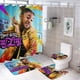 thumbnail image 1 of Esa chica Lay Lay-theme 4-Piece Shower Curtain Set with Rugs, Waterproof Bathroom Decor Set Includes Bath Mat, U-Shaped Rug, Toilet Lid Cover and Curtain with Hooks, 1 of 6
