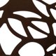 thumbnail image 4 of Mesa auxiliar LeisureMod con diseño de árbol con tapa de cristal marrón para interiores y exteriores, 4 of 8