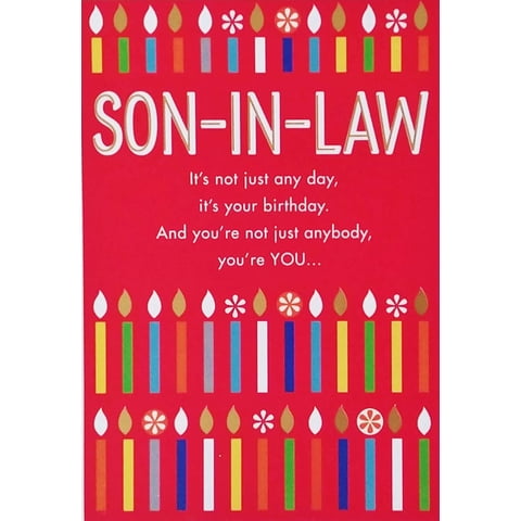 Greeting Card - Tarjeta De Felicitación Para Yerno - Feliz Cumpleaños