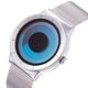 thumbnail image 2 of RELOJ SINOBI Diseño Creativo con Malla de Acero Plateado y Azul, 2 of 8