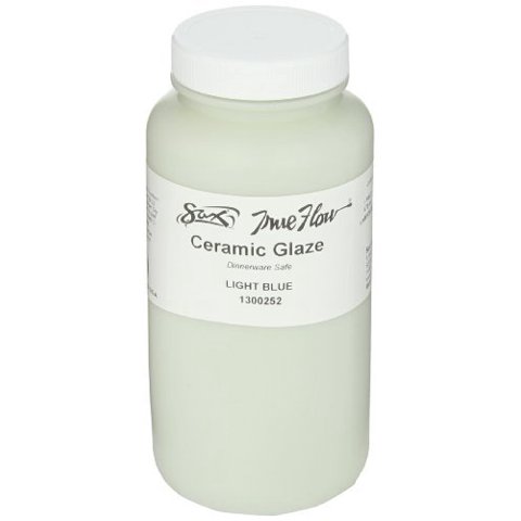 Saxofón Esmaltado De Cerámica True Flow Gloss, Azul Claro, 473 Ml