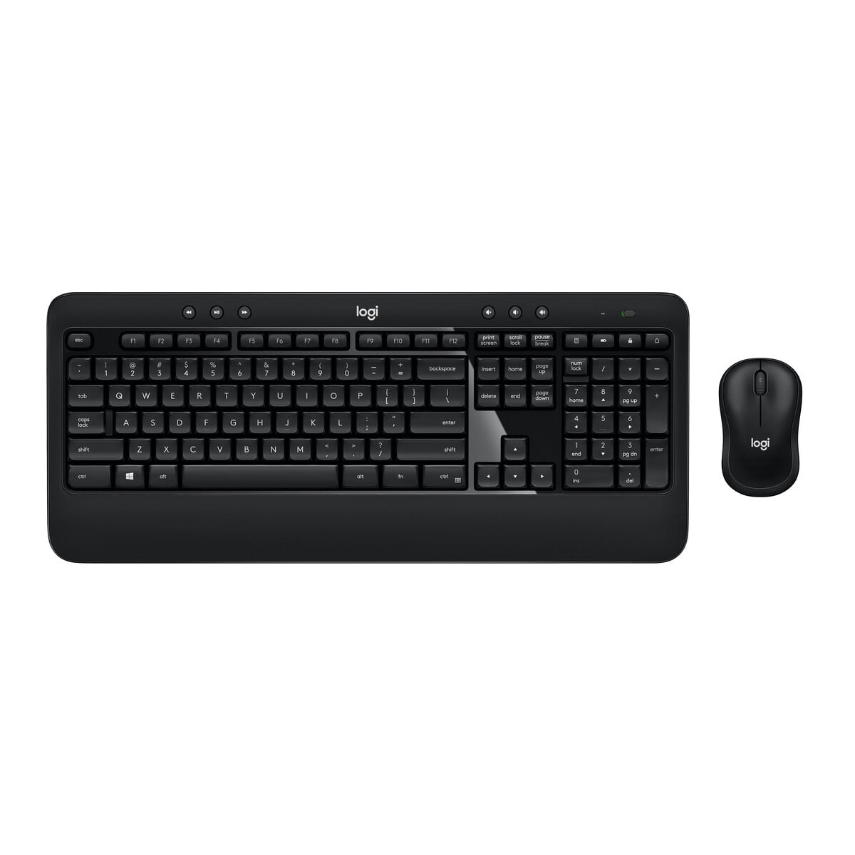 Combo Teclado Mouse Inalámbrico Logitech Advanced Negro Usb