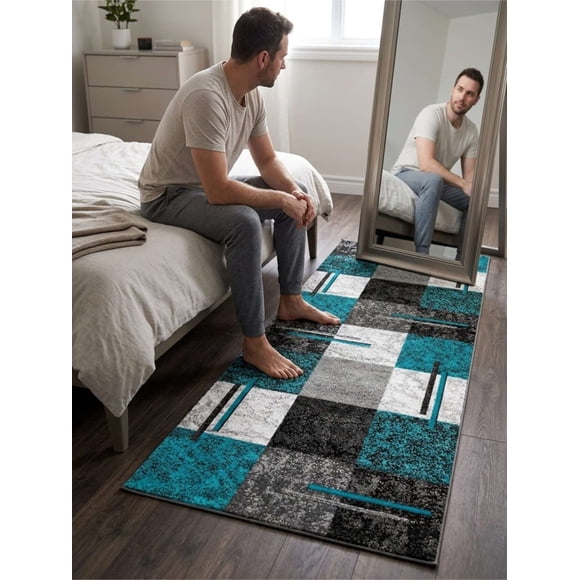 Alfombra De Pasillo Antideslizante 60x180 Suave Lavable