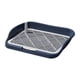 thumbnail image 2 of Inodoro Para Perros, Bandeja Para Orinal Interior Para Perros, Cómodo, Reutilizable, Duradero, Soporte Para Almohadilla Para Orinar, Azul Marino, 2 of 5