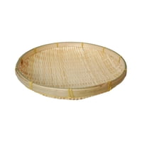 Bothyi - Cesta De Bambú Hecha A Mano Para Servir, Soporte Redondo Para Frutas Y Verduras, Para Comedor, 22Cm
