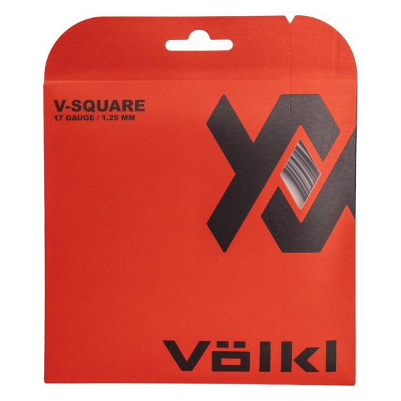 Cuerda de Tenis Volkl V‑Square 17‑1,25 mm Negra
