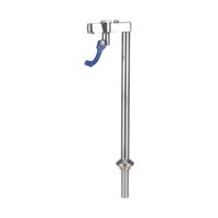 Bothyi - Grifo De Llenado De Vidrio Sólido Para Bares Tiendas De Bebidas Lugares Públicos De Alto Tráfico 37Cm Plata