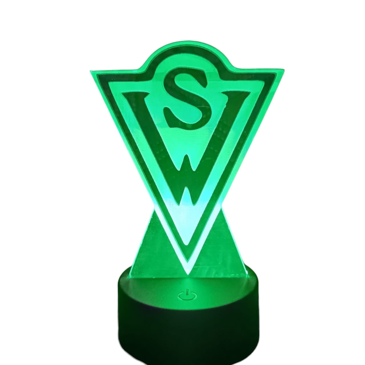 Lelumania - Lampara Ilusion 3d Santiago Wanders De 7 Colores, Base Touch