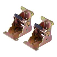 Bothyi - 2X Bisagra De Bloqueo Bisagra Plegable Para Muebles Sillas De Banco De Trabajo Color Zinc