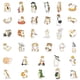 thumbnail image 4 of Get Your Paws on 64pcs of Adorable Orange Cat Waterproof Stickers for Mobile Phone Case and Laptop - UV and Finger Resistant!, 4 of 4