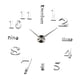 thumbnail image 5 of Reloj De Pared DIY 3D Moderno Espejo Superficie Pegatina Hogar Oficina Decoración, 5 of 5