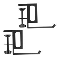 Magideal - 2 Piezas De Soporte De Almacenamiento Lateral Para Ordenador Portátil, Soporte De Escritorio Para Ordenador Portátil Para Oficina En Casa, Acero Al Esponja Semienvolvente