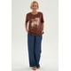 thumbnail image 4 of Polera Mujer Print Posicional Café, 4 of 4