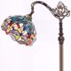 thumbnail image 2 of Lámpara de pie estilo Tiffany WERFACTORY 162 cm con cristal teñido y diseño de libélula, 2 of 9