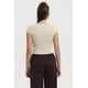 thumbnail image 3 of Polera Mujer Escote Corazón Rib Beige, 3 of 4