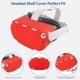 thumbnail image 2 of Juego de accesorios de VR para Quest 2: carcasa de silicona, empuñaduras para el mando, protector facial, tapones para los botones, juego de paños para las gafas y protector de lentes-Rojo, 2 of 6