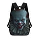 thumbnail image 1 of Payaso Pennywise-theme Backpack, Campus style schoolbag Bookbag with Adjustable Shoulder Straps And Large Zip Compartment, Unisex Travel Bags., 1 of 6